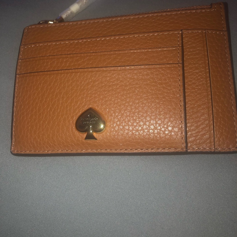 Kate Spade ♠️ Pebbled Leather Card Holder/Wallet